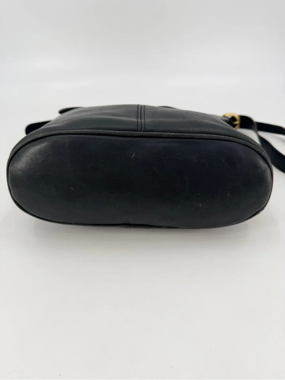 Vintage 90s Coach Whitney Flap Satchel Bag Dark Blue FLAWS